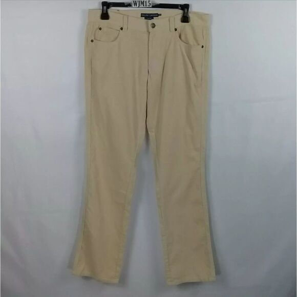 RALPH LAUREN SZ 8 CAFEAULAIT CORDUROY PANTS - Picture 1 of 6